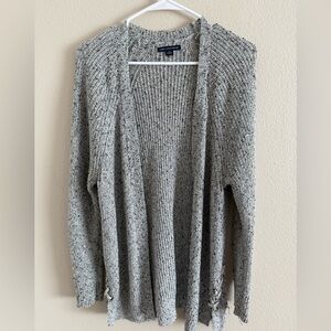American Eagle‎ Black, White & Gray Knitted Cardigan size Large